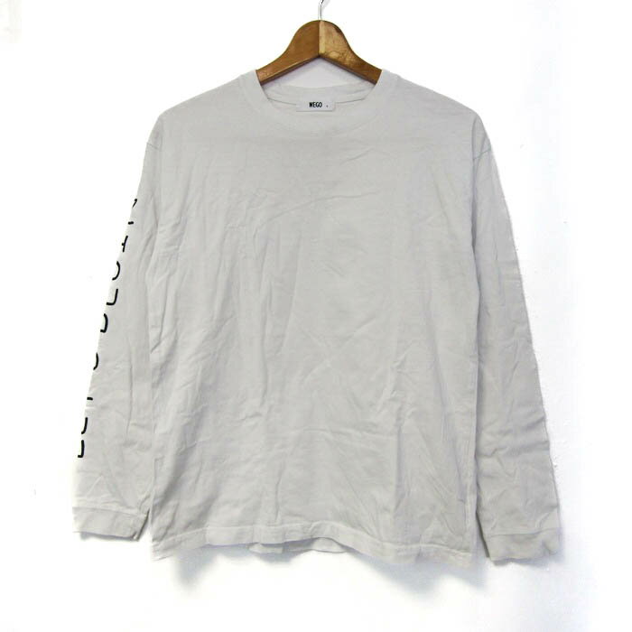 WEGO ウィゴー 長袖Tシャツ 宇宙人 エイリアン柄 トップス メンズ Sサイズ ホワイト 【中古】