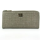Guy Laroche ギ・ラロッシュ 長財布 モノグラム L字ファスナー 小銭入れあり ウォレット ブランド レディース ブラウン 【中古】