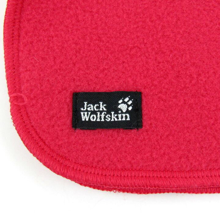 barceのJackwolfskin ジャックウルフスキン マフラー フリース ロゴ アウトドア ブランド 小物 キッズ レディース ピンク 【中古】｜アングル2