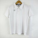 UMBRO アンブロ ポロシャツ 半袖 トップス スポーツウエア 白 メンズ Mサイズ ホワイト系 【中古】