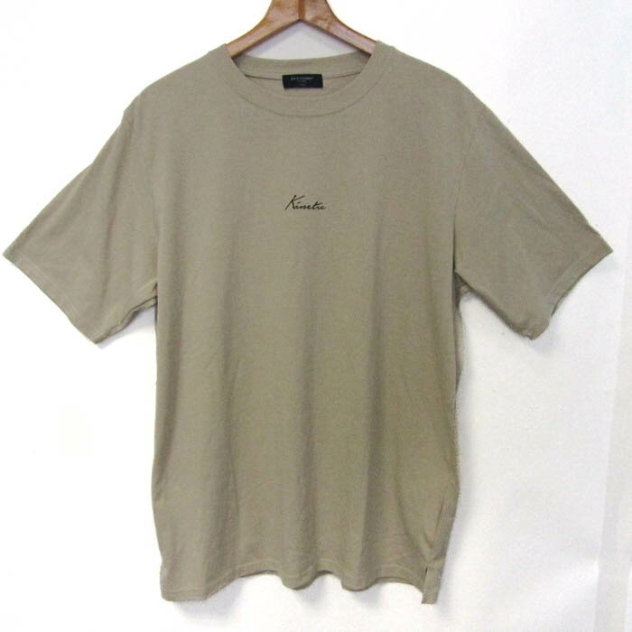 バックナンバー 半袖Tシャツ クルーネック 大きいサイズ トップス メンズ XLサイズ ベージュ BACK NUMBER 【中古】