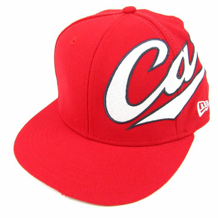 ニューエラ 広島カープ キャップ 帽子 9FIFTY 野球 応援グッズ ブランド メンズ レッド NEW ERA 【中古】