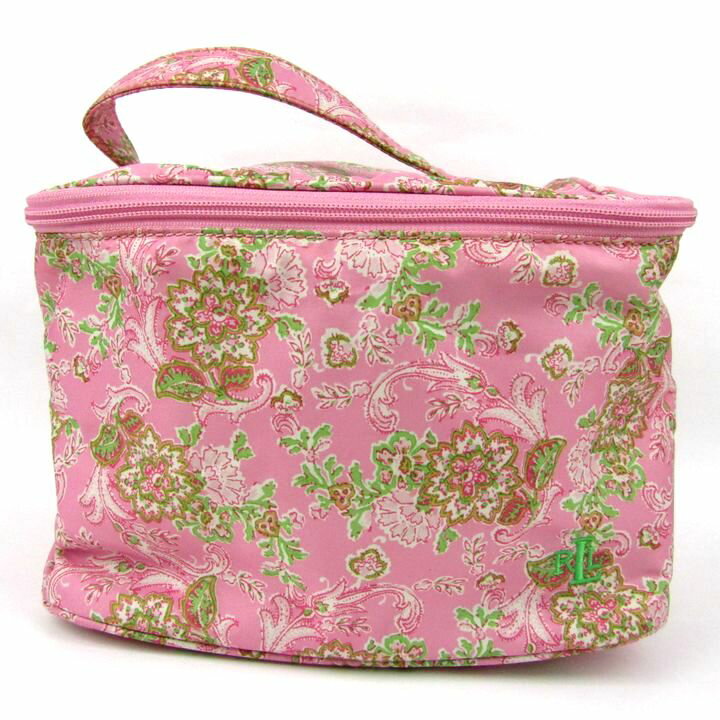 RALPH LAUREN ローレン ラルフローレン ポーチ ペイズリー柄 マルチケース 小物入れ ブランド レディース ピンク 【中古】