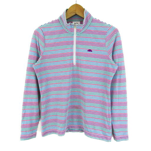 エレッセ 長袖カットソー ハーフジップ プルオーバー スポーツウエア トップス レディース Mサイズ マルチカラー ellesse 【中古】 エレッセ 長袖カットソー ハーフジップ プルオーバー スポーツウエア トップス レディース Mサイズ マルチカラー ellesse 【中古】