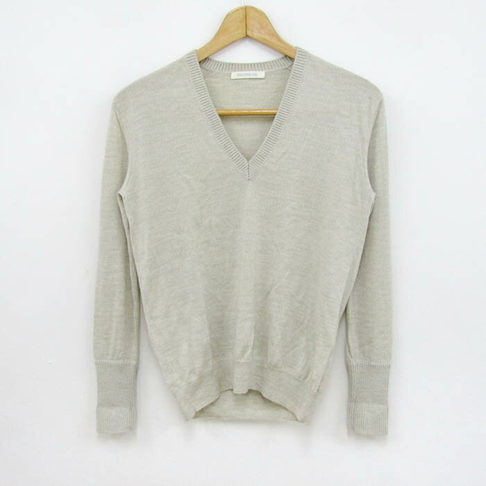ギャルリーヴィー セーター 長袖 Vネック ウール トップス レディース XSサイズ ベージュ系 GALERIE VI..