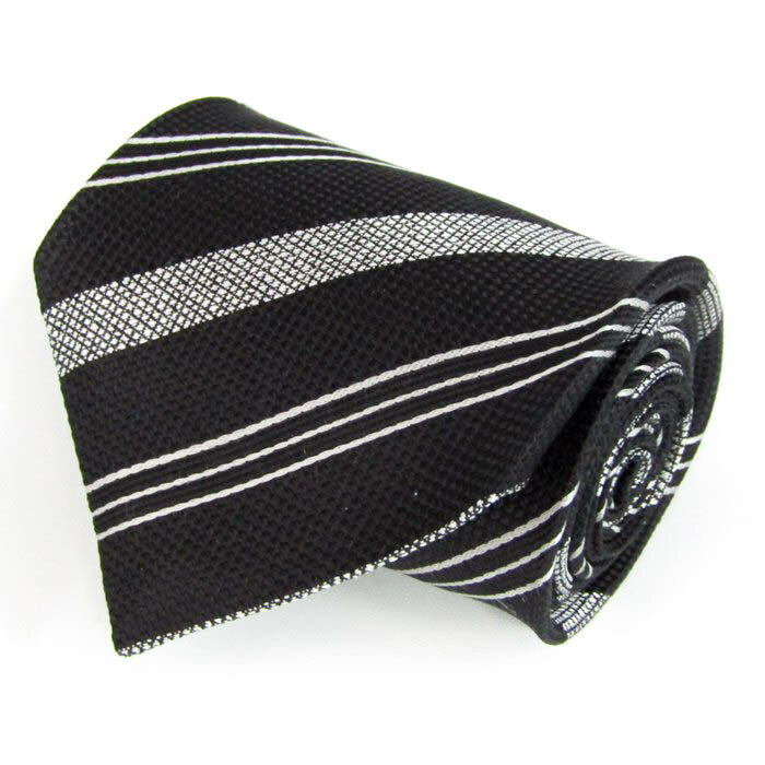 ユミ カツラ ブランド ネクタイ ストライプ柄 格子柄 シルク 日本製 PO メンズ ブラック YUMI KATSURA ..