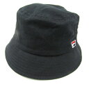 フィラ ハット コットン 帽子 ブランド メンズ レディース 57.5cmサイズ ブラック FILA 【中古】