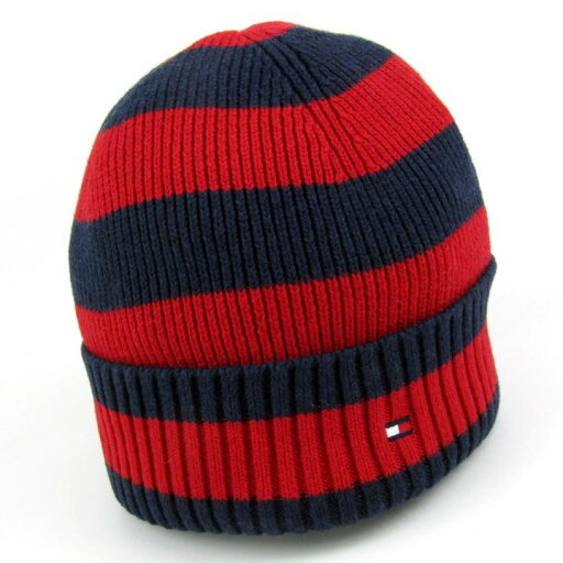 トミーヒルフィガー ニットキャップ ボーダー カシミヤ混 帽子 ブランド レディース メンズ レッド ネイビー TOMMY HILFIGER 【中古】 トミーヒルフィガー ニットキャップ ボーダー カシミヤ混 帽子 ブランド レディース メンズ レッド ネイビー TOMMY HILFIGER 【中古】