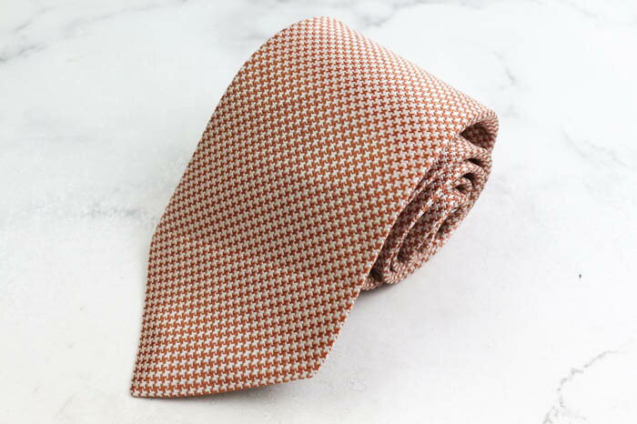 ルイジボレッリ ブランド ネクタイ チェック柄 シルク イタリア製 PO メンズ ホワイト LUIGI BORRELLI ナポリ一流老舗 【中古】