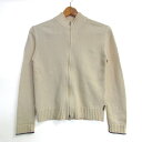 エーグル ブルゾン ジャケット アウター ニット カーディガン レディース Sサイズ クリーム AIGLE 【中古】