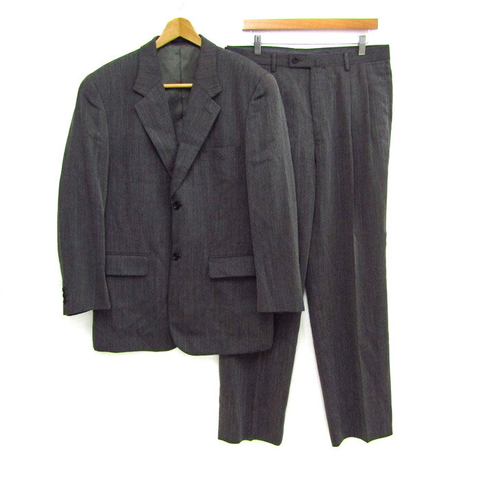 ジョルジュレッシュオム スーツ セットアップ 上下セット ジャケット パンツ メンズ 48 50サイズ ダークグレー GEROGES RECH HOMME 【中古】