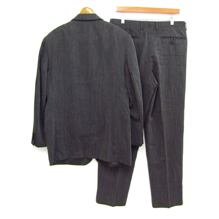 ジョルジュレッシュオム スーツ セットアップ 上下セット ジャケット パンツ メンズ 48 50サイズ ダークグレー GEROGES RECH HOMME 【中古】