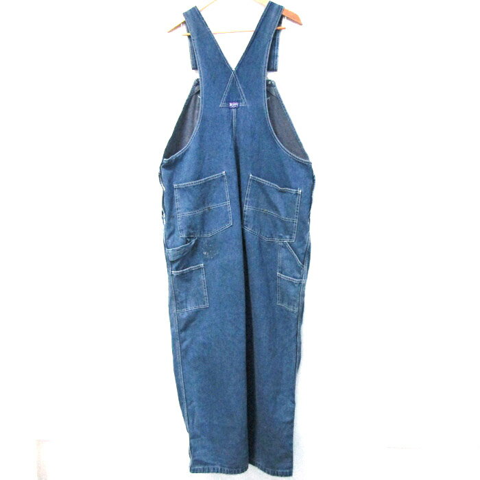 ビッグスミス オーバーオール サロペット デニムパンツ メンズ 44サイズ ブルー BIG SMITH 【中古】