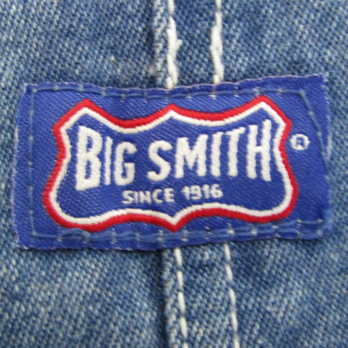 ビッグスミス オーバーオール サロペット デニムパンツ メンズ 44サイズ ブルー BIG SMITH 【中古】