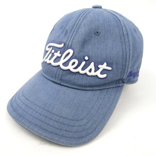 タイトリスト キャップ デニム 帽子 ブランド メンズ ブルー Titleist 【中古】 タイトリスト キャップ デニム 帽子 ブランド メンズ ブルー Titleist 【中古】