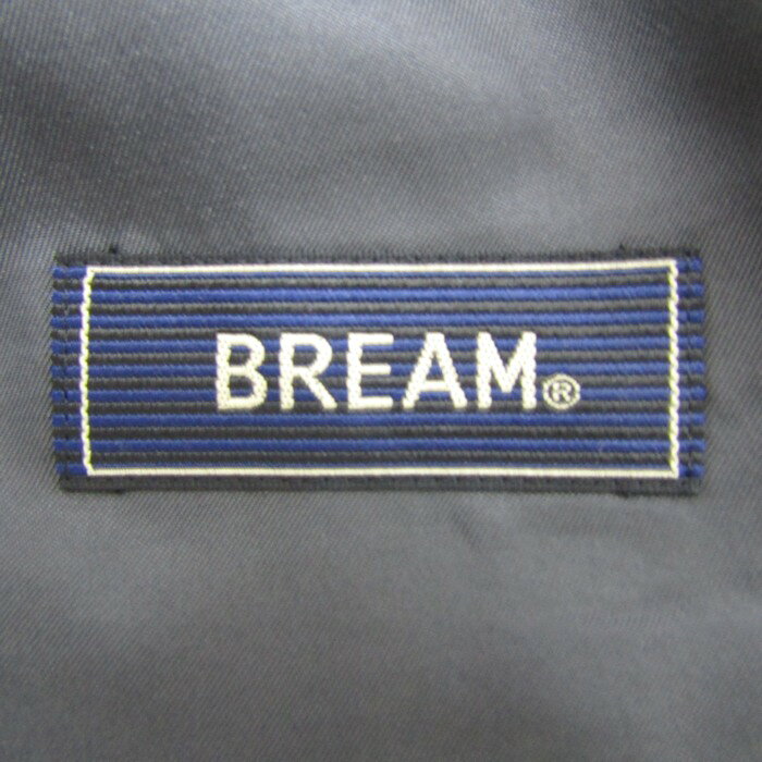 【全品39％OFFクーポン配布中】ブリーム スーツ セットアップ ウール混 ジャケット パンツ 上下セット 記名有 メンズ 96 AB5サイズ チャコール系 BREAM 【中古】