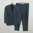 ランセル スーツ セットアップ ジャケット パンツ 上下セット 記名有 日本製 メンズ 48/92サイズ ブルー系 LANCEL 【中古】