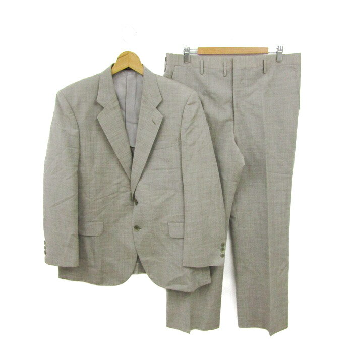 ワーシップ スーツ セットアップ ウール/モヘヤ混 ジャケット パンツ 上下セット 記名有 メンズ EB-5サイズ ベージュ系 WARSHIP 【中古】