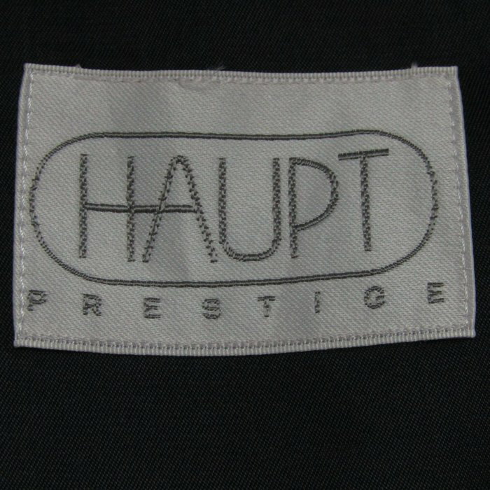 ハウプト スーツ セットアップ 上下セット ジャケット パンツ 記名有 日本製 黒 メンズ A4サイズ ブラック系 HAUPT PRESTIGE 【中古】