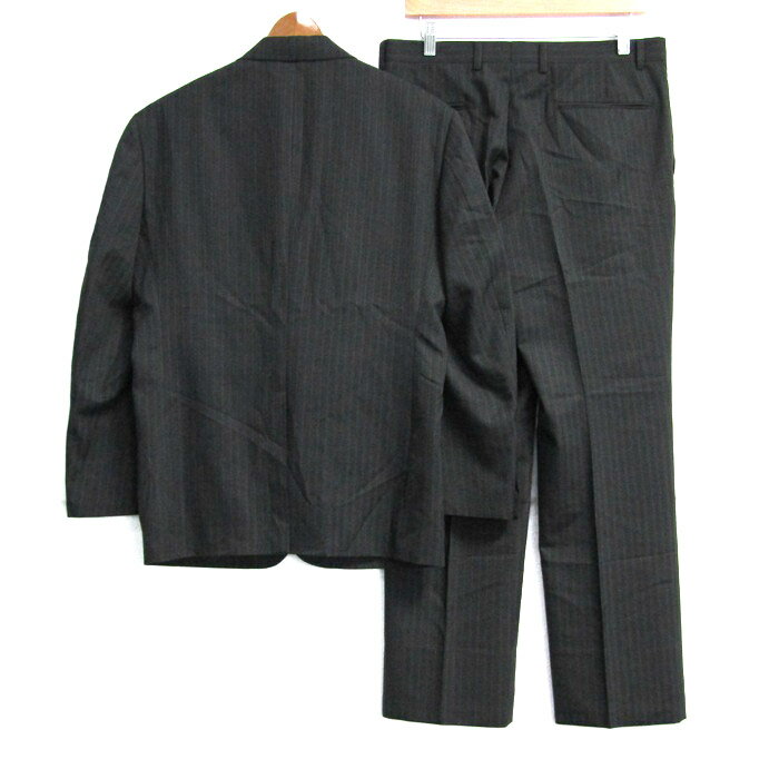 イルコンテント スーツ セットアップ 上下セット ストライプ柄 メンズ 94AB4サイズ グレー ilcontento 【中古】