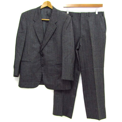 松坂屋 スーツ セットアップ 上下セット ウール100% ヘリンボーン メンズ 94-84-165サイズ グレー Matsuzakaya 【中古】 松坂屋 スーツ セットアップ 上下セット ウール100% ヘリンボーン メンズ 94-84-165サイズ グレー Matsuzakaya 【中古】