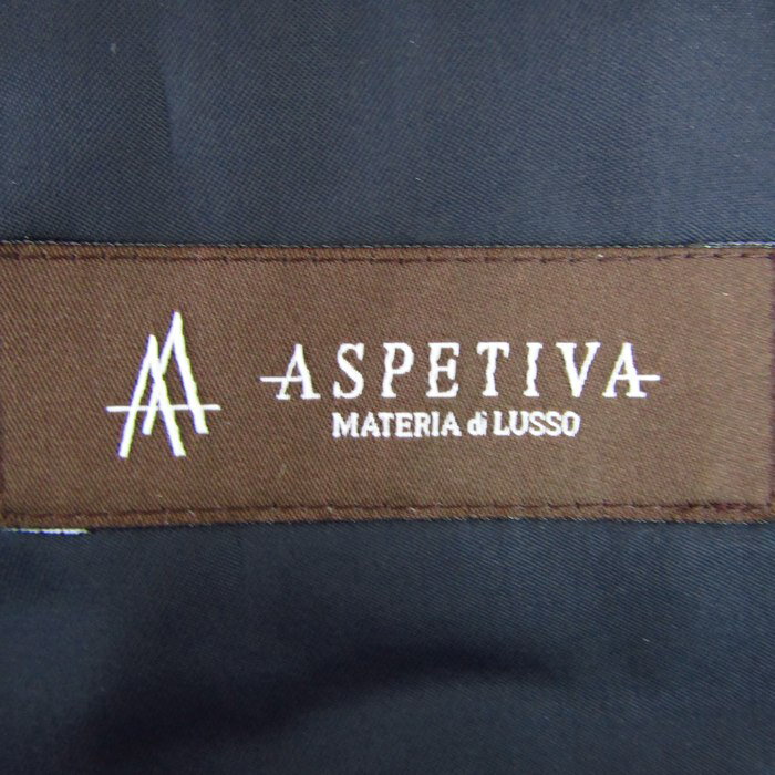 エスペティーバ スーツ セットアップ 上下セット ストライプ柄 materia di lusso メンズ 96AB5サイズ ネイビー ASPETIVA 【中古】