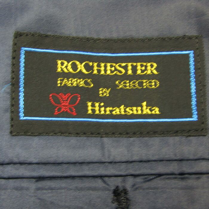 スーツ セットアップ 上下セット ジャケット パンツ フォーマル 記名有 メンズ フリーサイズ ネイビー ROCHESTER 【中古】