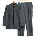 トラぺジオ スーツ セットアップ 上下セット ジャケット パンツ ストライプ柄 メンズ 92A5サイズ グレー系 TRAPEZIO 【中古】