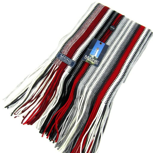MAINE NEW ENGLAND メイン ニューイングランド マフラー 未使用 ストライプ DEBENHAMS ブランド メンズ ブラック/レッド/グレー 【中古】 MAINE NEW ENGLAND メイン ニューイングランド マフラー 未使用 ストライプ DEBENHAMS ブランド メンズ ブラック/レッド/グレー 【中古】