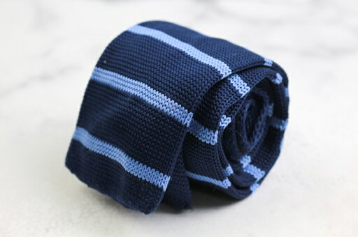 BRICK HOUSE ブリックハウス ブランド ネクタイ ニットタイ ボーダー柄 PO メンズ ネイビー 【中古】 BRICK HOUSE ブリックハウス ブランド ネクタイ ニットタイ ボーダー柄 PO メンズ ネイビー 【中古】