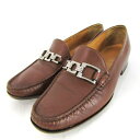 BALLY バリー ビットローファー 本革 レザー スリッポン ブランド シューズ 靴 メンズ 6.5サイズ ブラウン 【中古】