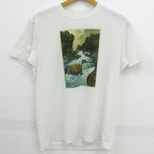 mont-bell モンベル 半袖Tシャツ トップス WIC.T 黒部川 アウトドアウエア メンズ Sサイズ ホワイト 【中古】