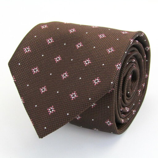 シンプルフレーズクラバット ブランド ネクタイ シルク 小紋柄 ドット柄 PO メンズ ブラウン SIMPLE PHRASE CRAVAT 【中古】 シンプルフレーズクラバット ブランド ネクタイ シルク 小紋柄 ドット柄 PO メンズ ブラウン SIMPLE PHRASE CRAVAT 【中古】