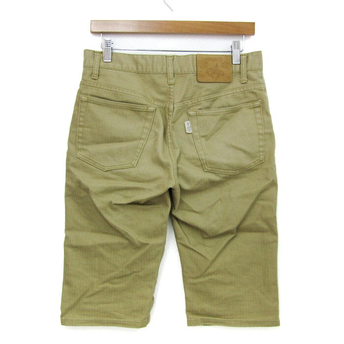 タケオキクチ ショートパンツ ボトムス ハーフパンツ ストレッチ 日本製 メンズ 3サイズ ベージュ TAKEO KIKUCHI 【中古】