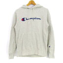 チャンピオン パーカー トップス プルオーバー スウェット ロゴ メンズ Mサイズ グレー Champion 【中古】(4)