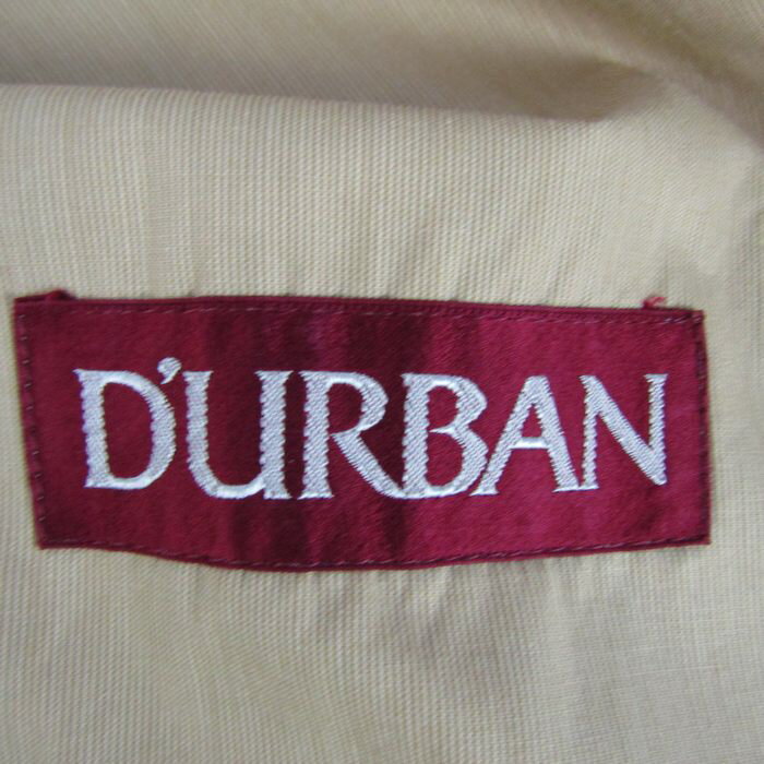 ダーバン ステンカラーコート アウター ロング丈 ベルト付き メンズ 170-9(A-5)104サイズ ベージュ Durban 【中古】