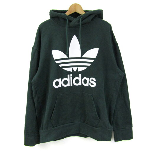 アディダスオリジナルス パーカー 長袖 トレフォイル トップス メンズ 90サイズ グリーン×ホワイト adidas Originals 【中古】 アディダスオリジナルス パーカー 長袖 トレフォイル トップス メンズ 90サイズ グリーン×ホワイト adidas Originals 【中古】