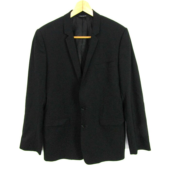 DOLCE&GABBANA ドルチェアンドガッバーナ テーラードジャケット アウター メンズ 48サイズ ブラック 【中古】