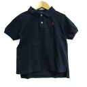 Polo by Ralph Lauren ポロバイラルフローレン ポロシャツ トップス 半袖 ポニーロゴ キッズ 男の子用 3/3Tサイズ ネイビー 【中古】