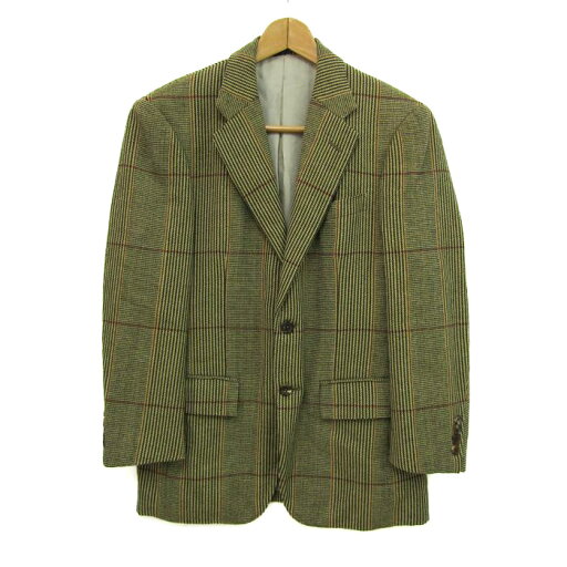 Polo by Ralph Lauren ポロバイラルフローレン テーラードジャケット アウター チェック柄 日本製 メンズ A4サイズ マスタード 【中古】 Polo by Ralph Lauren ポロバイラルフローレン テーラードジャケット アウター チェック柄 日本製 メンズ A4サイズ マスタード 【中古】