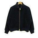 INED イネド ブルゾン ジャケット アウター ジップアップ 大きいサイズ レディース 15サイズ 濃紺 【中古】(4)
