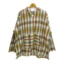 Amina アミナ パーカー 長袖 総柄 トップス レディース フリーサイズ ベージュ系 【中古】
