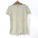 TOCCA トッカ ニット トップス 半袖 リボン キッズ 女の子用 150サイズ ホワイト 【中古】(4)