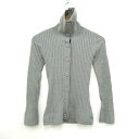 TOMMY HILFIGER トミーヒルフィガー カーディガン トップス 長袖 リブニット レディース Sサイズ グレー 【中古】(4)