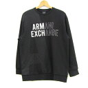 ARMANI EXCHANGE アルマーニエクスチェンジ スウェット トレーナー トップス メンズ Mサイズ ブラック×ホワイト 【中古】(4)