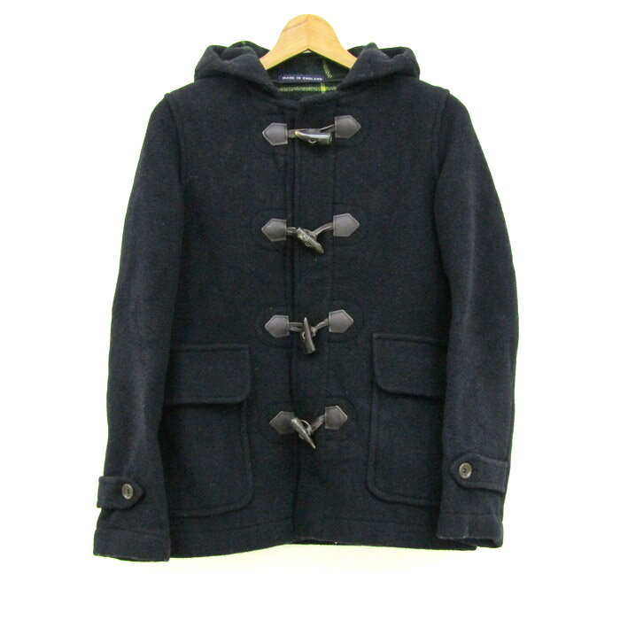 LONDON Tradition ロンドントラディション ダッフルコート ウール混 アウター レディース 34サイズ ブラック系 【中古】