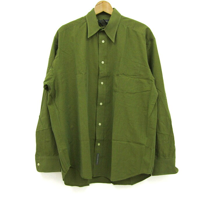 Long-Sleeved - 【39％OFFクーポン配布中】Banana Republic バナナリパブリック 長袖シャツ トップス メンズ Mサイズ カーキ系 【中古】