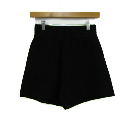 GRAIL グレイル ニットショートパンツ an1295 ストレッチ ボトムス レディース Sサイズ ブラック 【中古】 GRAIL グレイル ニットショートパンツ an1295 ストレッチ ボトムス レディース Sサイズ ブラック 【中古】