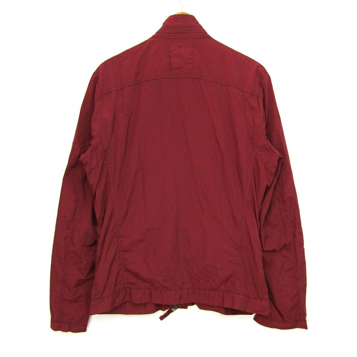 MARITHE + FRANCOIS GIRBAUD マリテフランソワジルボー ライダースジャケット アウター メンズ Lサイズ レッド 【中古】