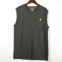 Champion チャンピオン タンクトップ オーセンティック ランニング スポーツウエア アメリカ古着 ヴィンテージ メンズ Lサイズ グレー 【中古】